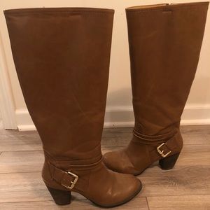 Nine West vintage collection caramel boots